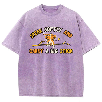 Speak Softly And Carry A Big Stick Vintage Distressed T-shirt