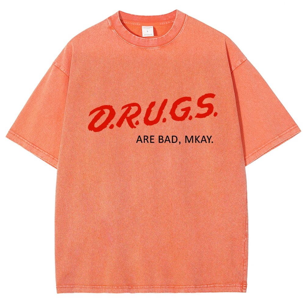 Drugs are Bad Vintage Distressed T-shirt