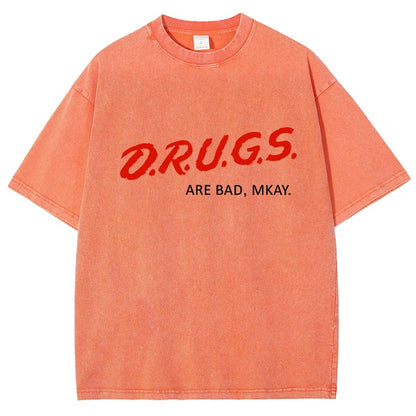 Drugs are Bad Vintage Distressed T-shirt
