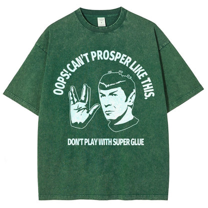 Oops! Can’t prosper like this Vintage Distressed T-shirt