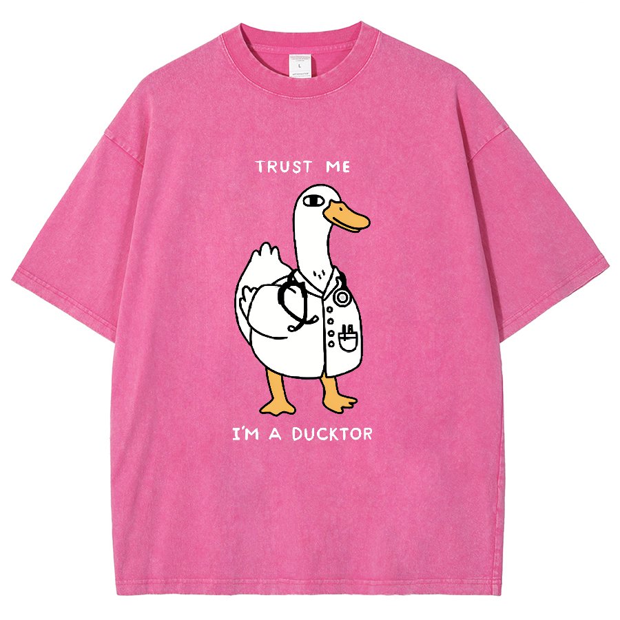 Trust Me I'm a Ducktor Vintage Distressed T-shirt