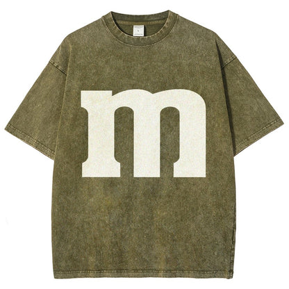 Fun letter M Vintage Distressed T-shirt