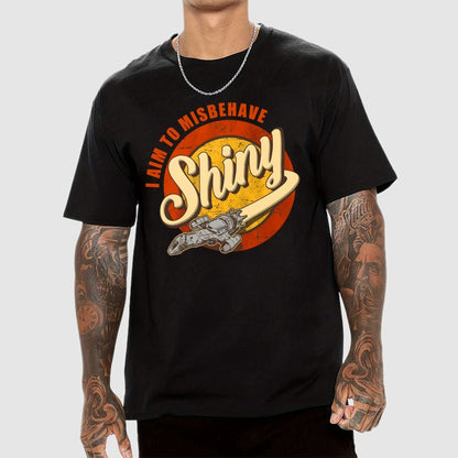 Shiny I Aim to Misbehave Geek T-Shirt 2509001385