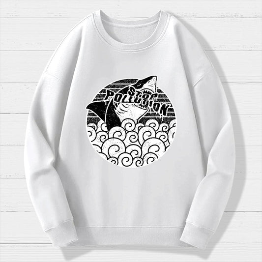 Stop pollution Geek Cotton Sweatshirt