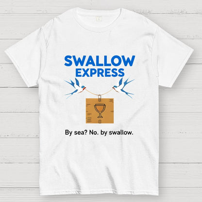 Swallow Express By Sea No, By Swallow Art Print Geek T-Shirt
