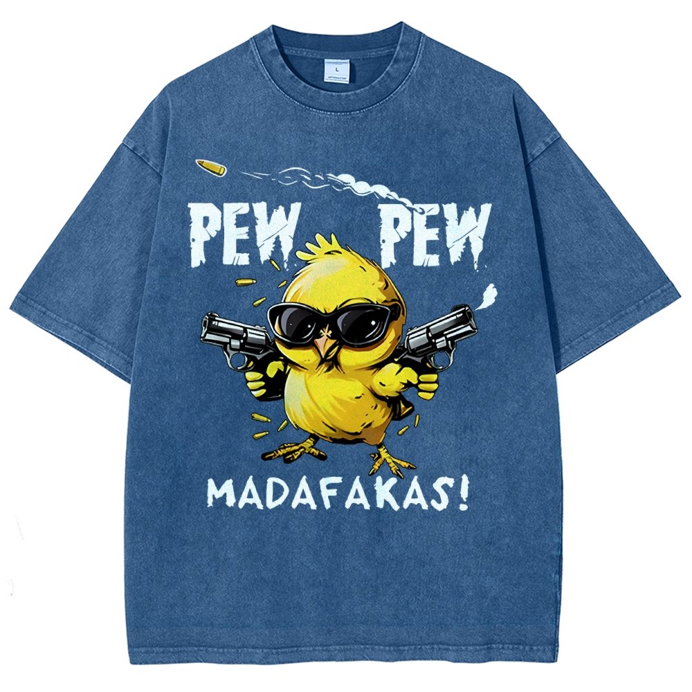 Pew Pew Madafakas! Vintage Distressed T-shirt