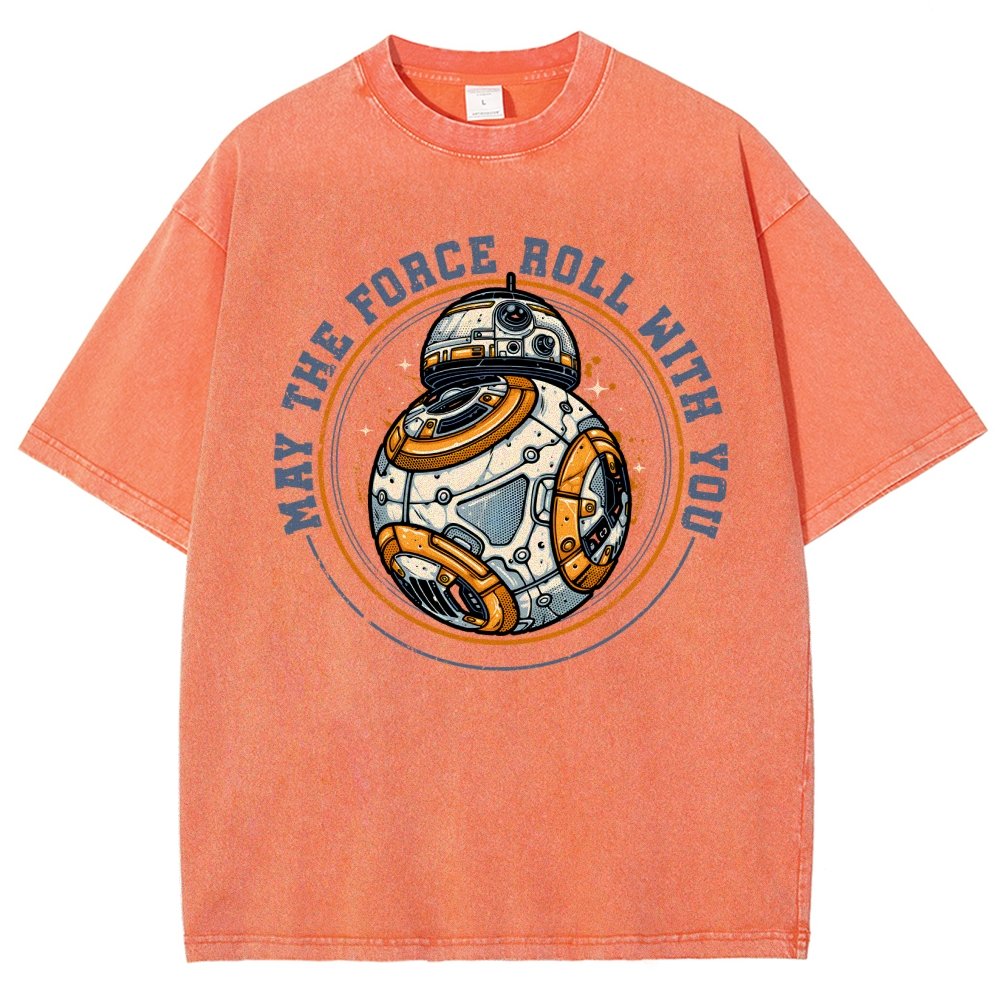 May the power roll with you Vintage Distressed T-shirt