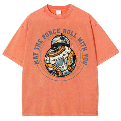 May the power roll with you Vintage Distressed T-shirt