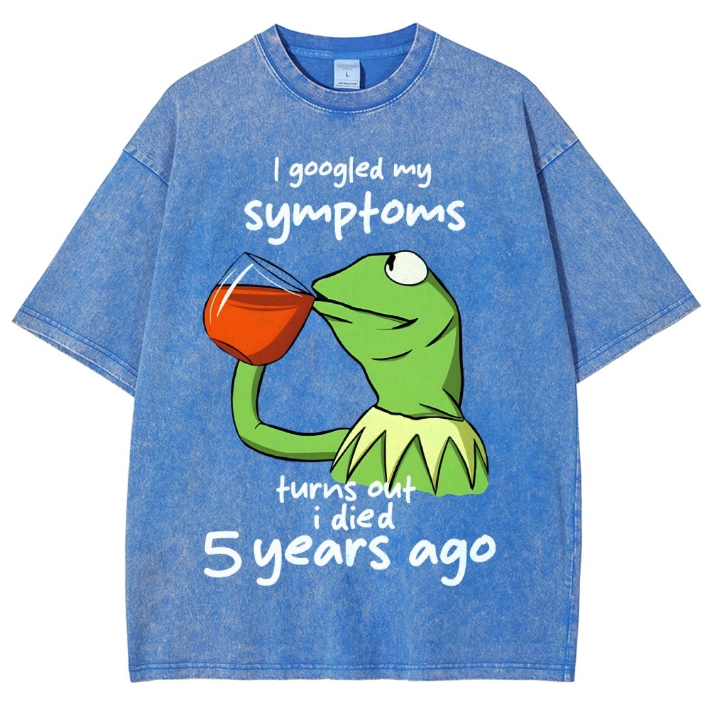 Goolged Symptoms Vintage Distressed T-shirt
