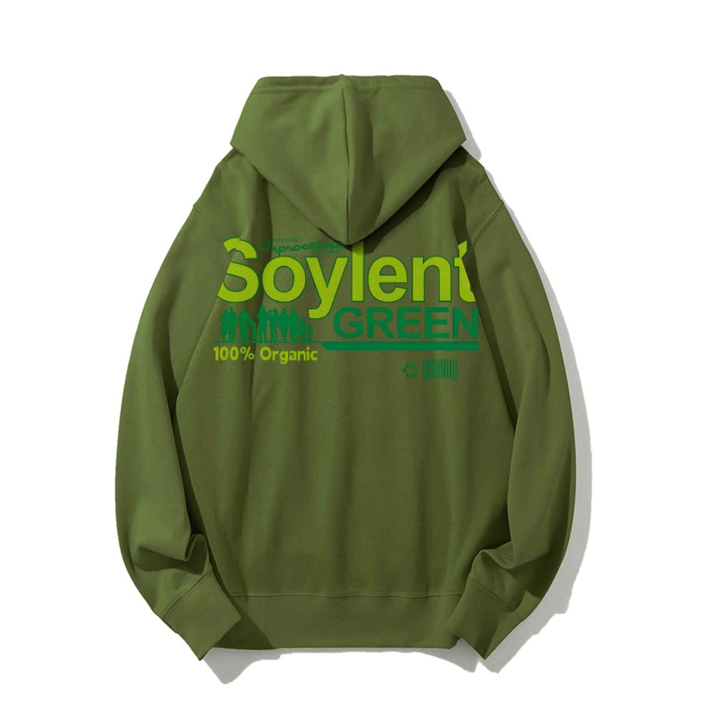 Soylent Green Printed Back Cotton Hoodie