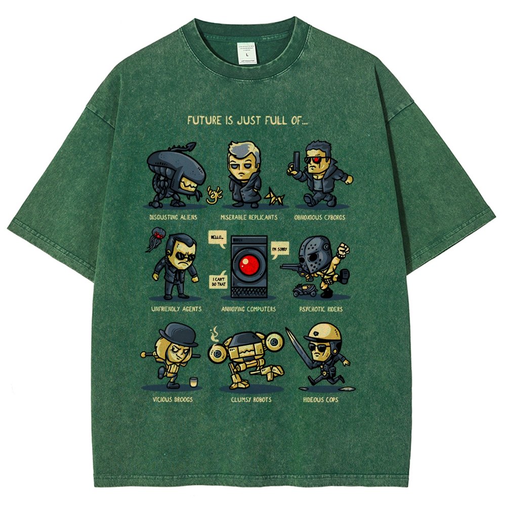 Dystopian Future Vintage Distressed T-shirt