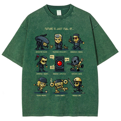 Dystopian Future Vintage Distressed T-shirt
