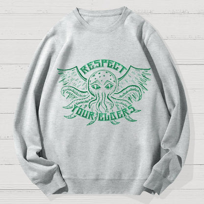 Respect Your Elder Gods Geek Cotton Sweatshirt
