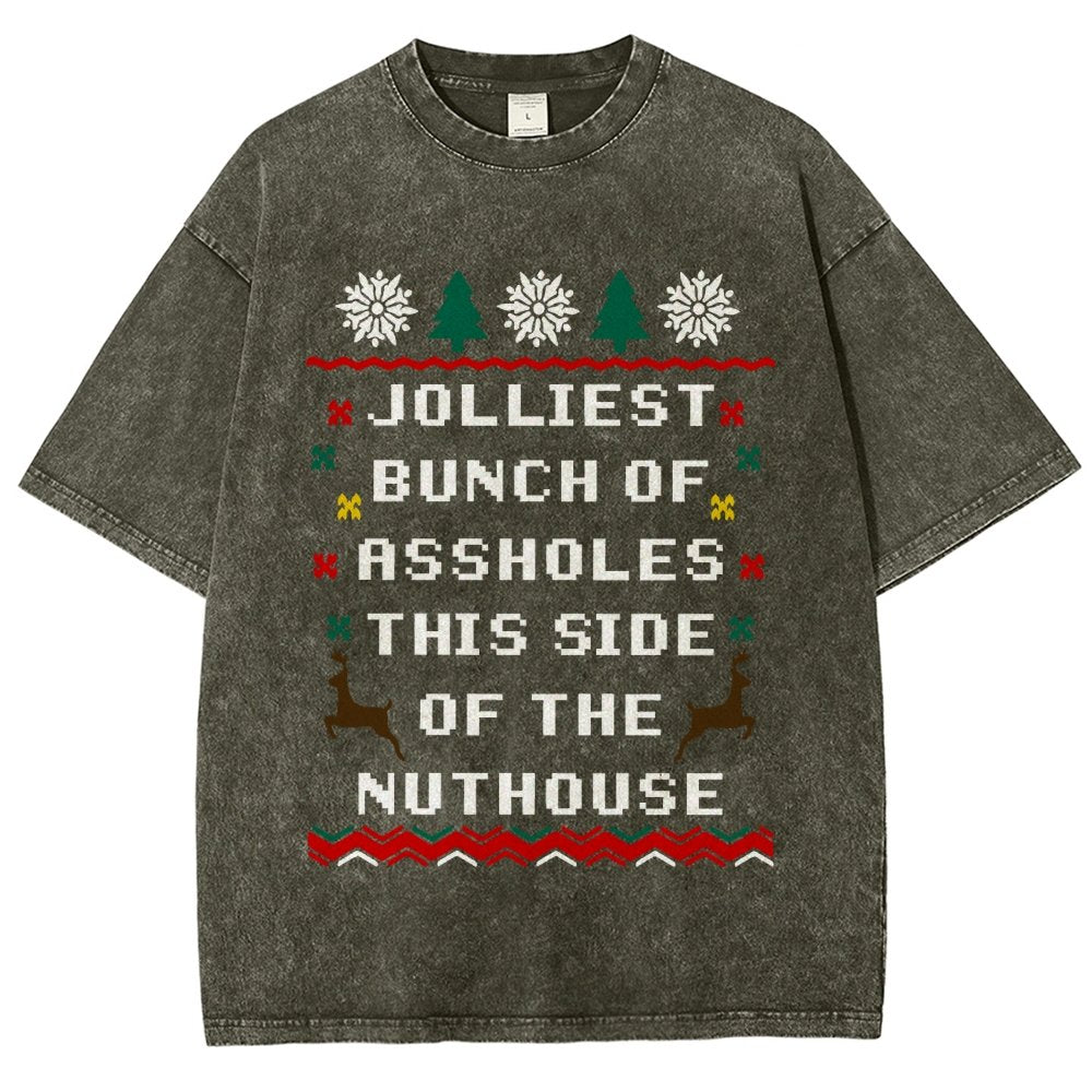 Jolliest Bunch of Assholes This Side of The Nuthouse Vintage Distressed T-shirt