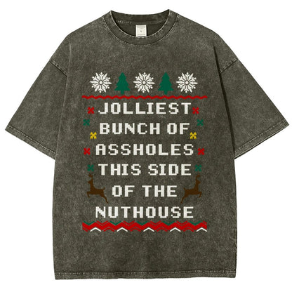 Jolliest Bunch of Assholes This Side of The Nuthouse Vintage Distressed T-shirt