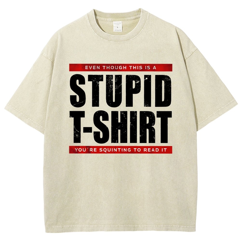 STUPID T-SHIRT Vintage Distressed T-shirt