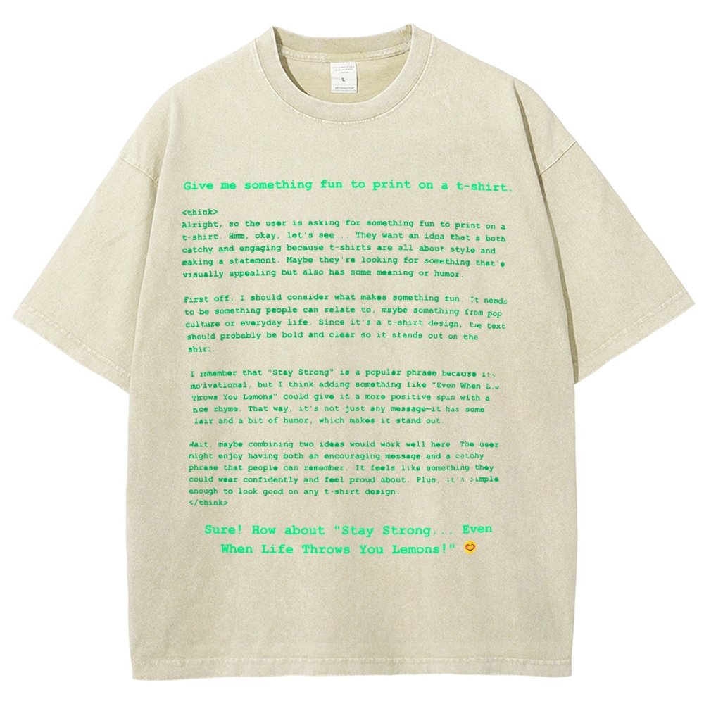 DeepSeek-R1 is Not Good at T-shirts Vintage Distressed T-shirt