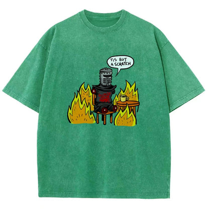 Tis Is Fine Vintage Distressed T-shirt