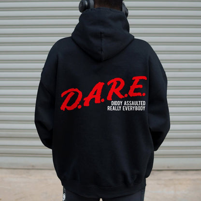 NO DIDDY Printed Back Unisex Cotton Hoodie