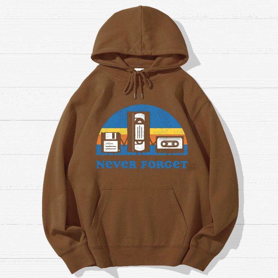 Never Forget Geek Cotton Hoodie