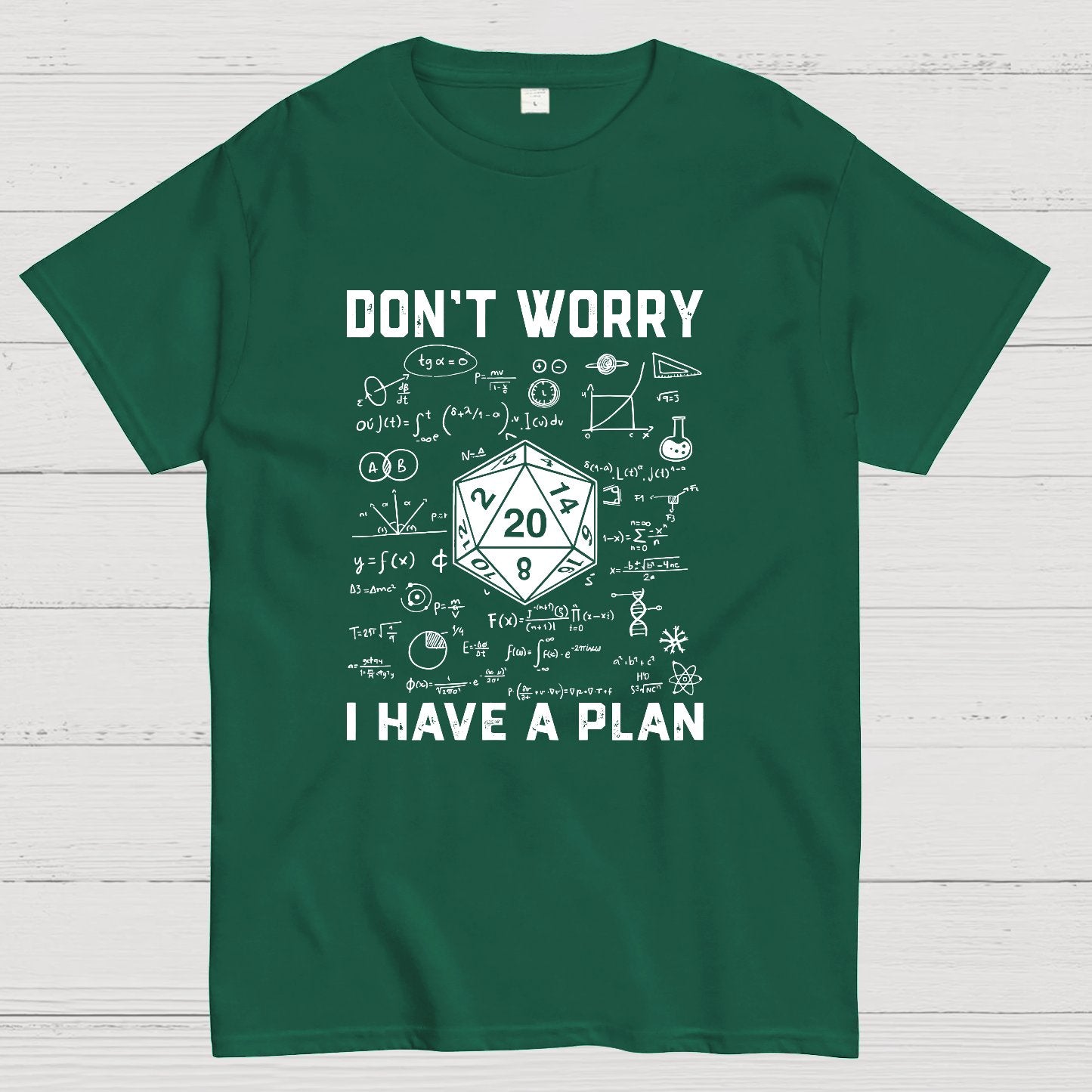 Don't Worry I Have A Plan, Funny Dungeon Chaotic Dragon Geeky T-Shirt