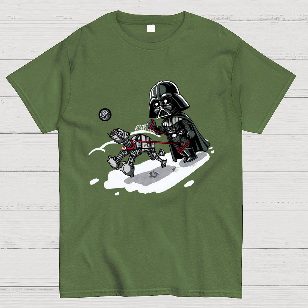 Even the strongest villain needs to walk his dog. Geek T-Shirt