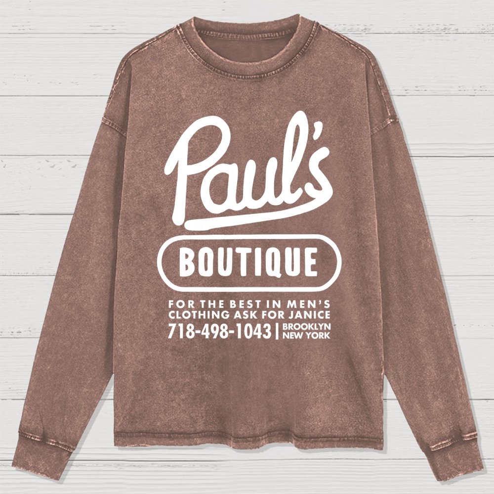Paul's Boutique Washed Long Sleeve Tee