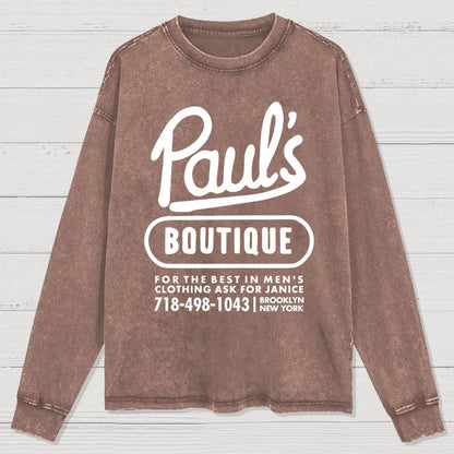 Paul's Boutique Washed Long Sleeve Tee