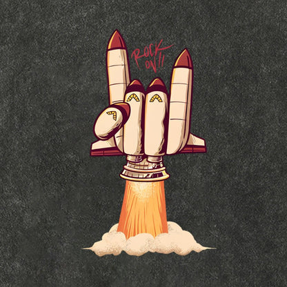 Rock On Rocket  Cotton Hat