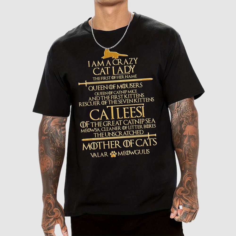 I Am A Crazy Cat Lady Unisex Geek T-Shirt