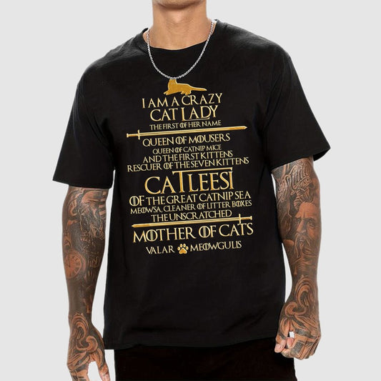 I Am A Crazy Cat Lady Unisex Geek T-Shirt