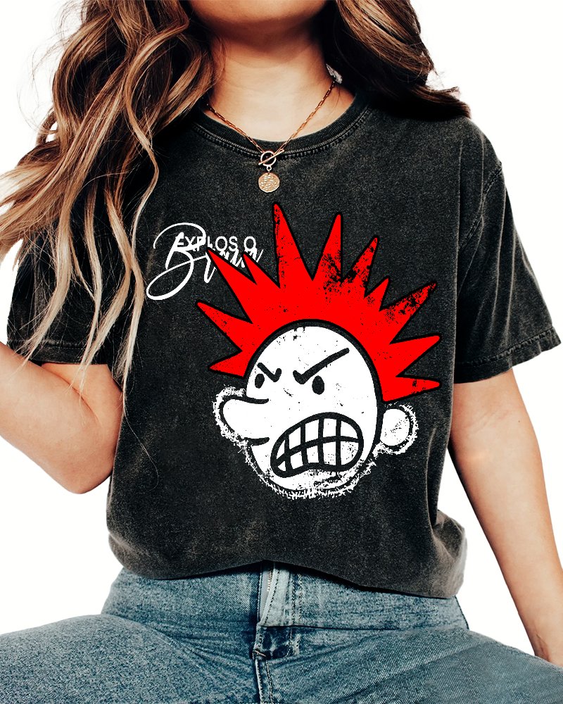 The Brain Explodes Vintage Distressed T-shirt