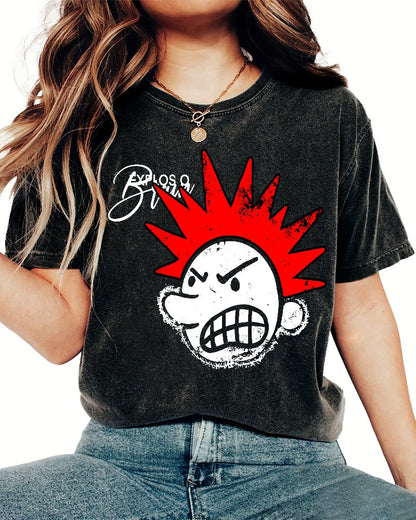 The Brain Explodes Vintage Distressed T-shirt