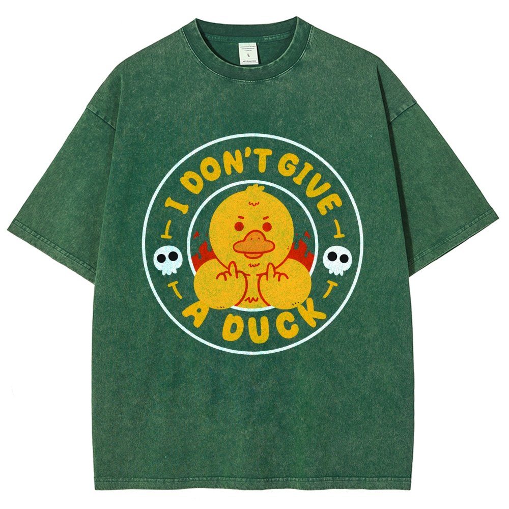 I Don’t Give A Duck Vintage Distressed T-shirt