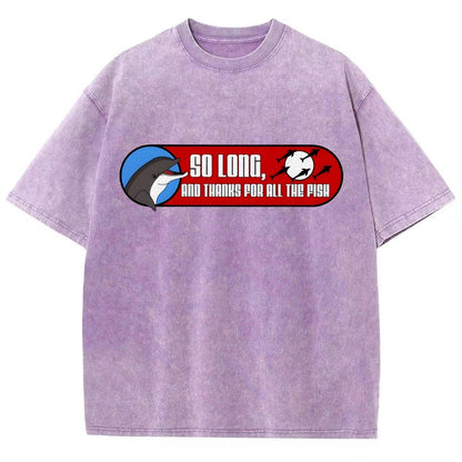 So Long And Thanks For All The Fish Vintage Distressed T-shirt