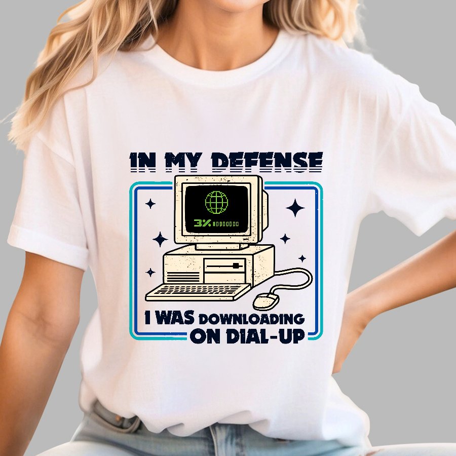 Defense Protocol Dial-Up Geek T-Shirt