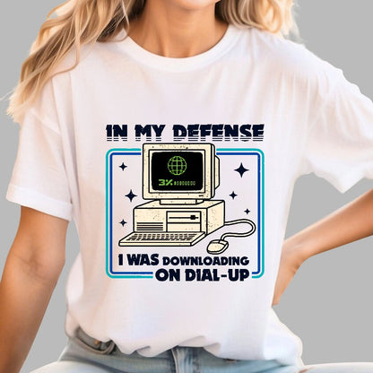 Defense Protocol Dial-Up Geek T-Shirt