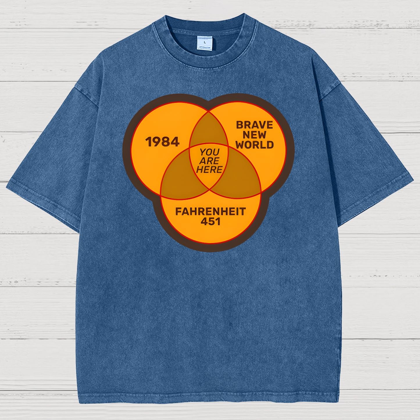 You Are Here Vintage Distressed T-shirt