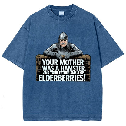 Your Mother Was A Hamster And Your Father Smelt Of Elderberries Vintage Distressed T-shirt