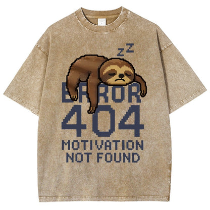 Error 404- Motivation Not Found Vintage Distressed T-shirt