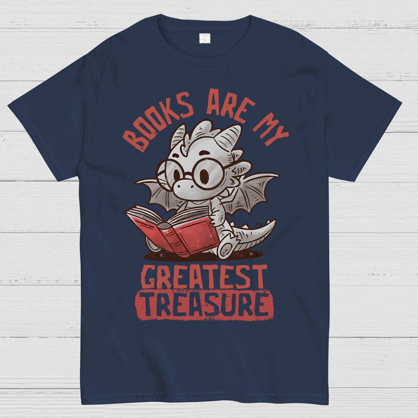 Books Are My Greatest Treasure Geek T-Shirt