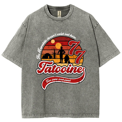 Vintage Two suns and sand Vintage Distressed T-shirt