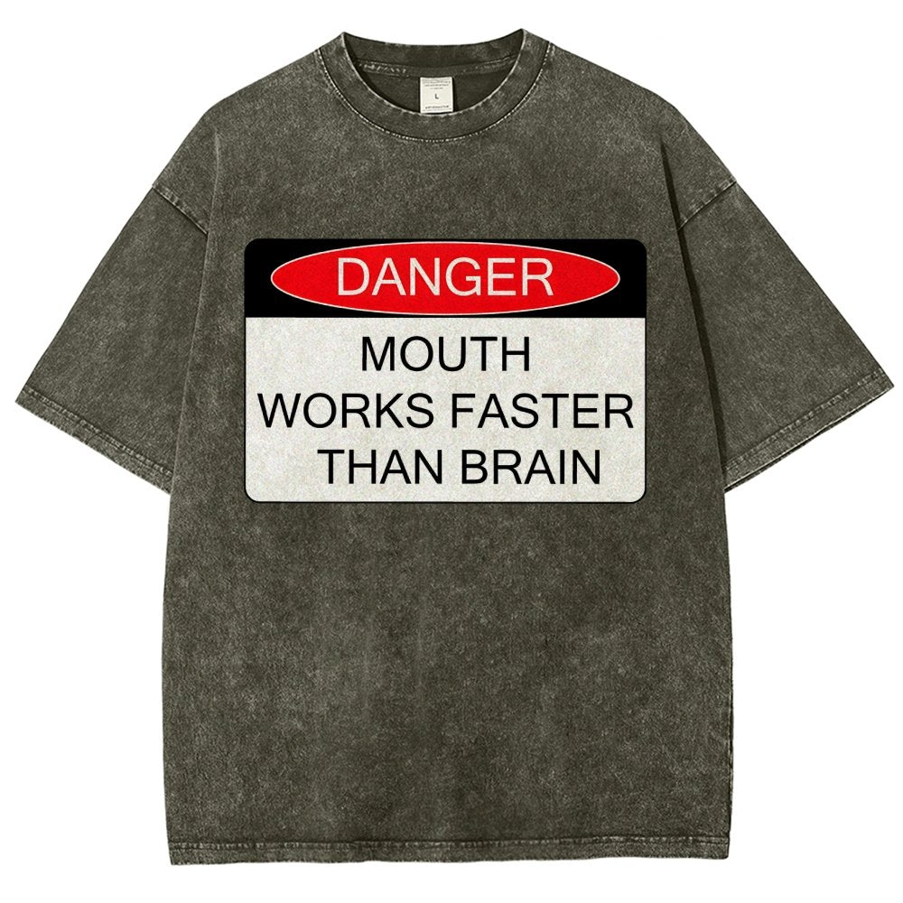 Danger Vintage Distressed T-shirt