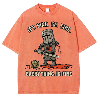 Its Fine Im Fine Everything Is Fine  Vintage Distressed T-shirt