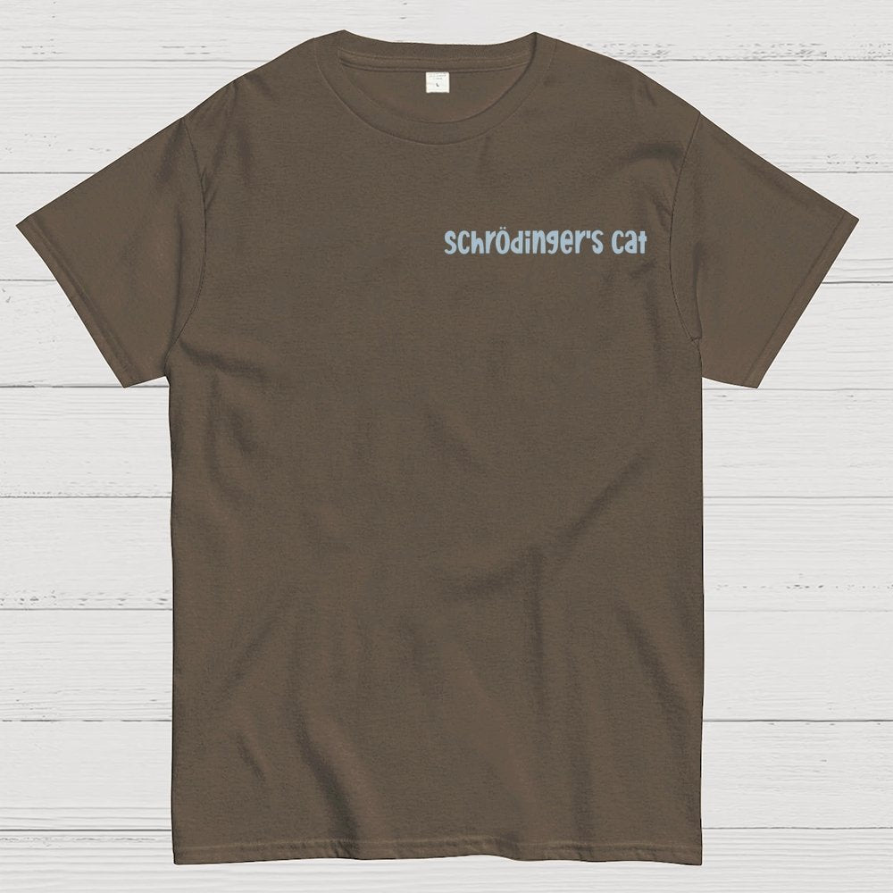 Schrodinger's Cat Escape Plan Front And Back Printing Geek T-Shirt