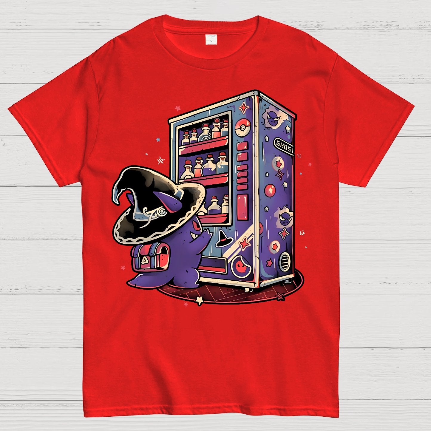 Ghost Vending Machine Geek T-Shirt