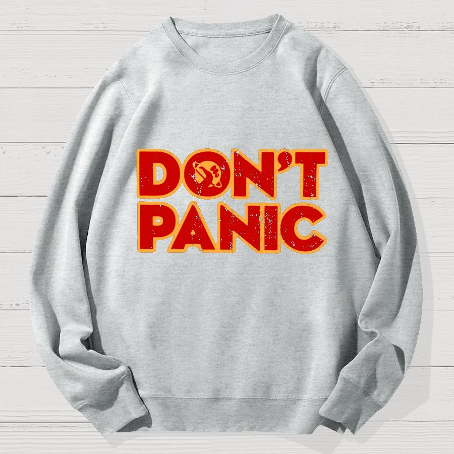 Dont Panic Geek Cotton Sweatshirt