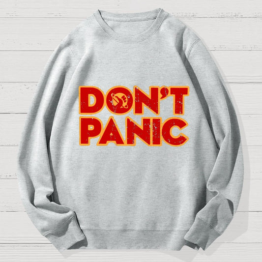 Dont Panic Geek Cotton Sweatshirt