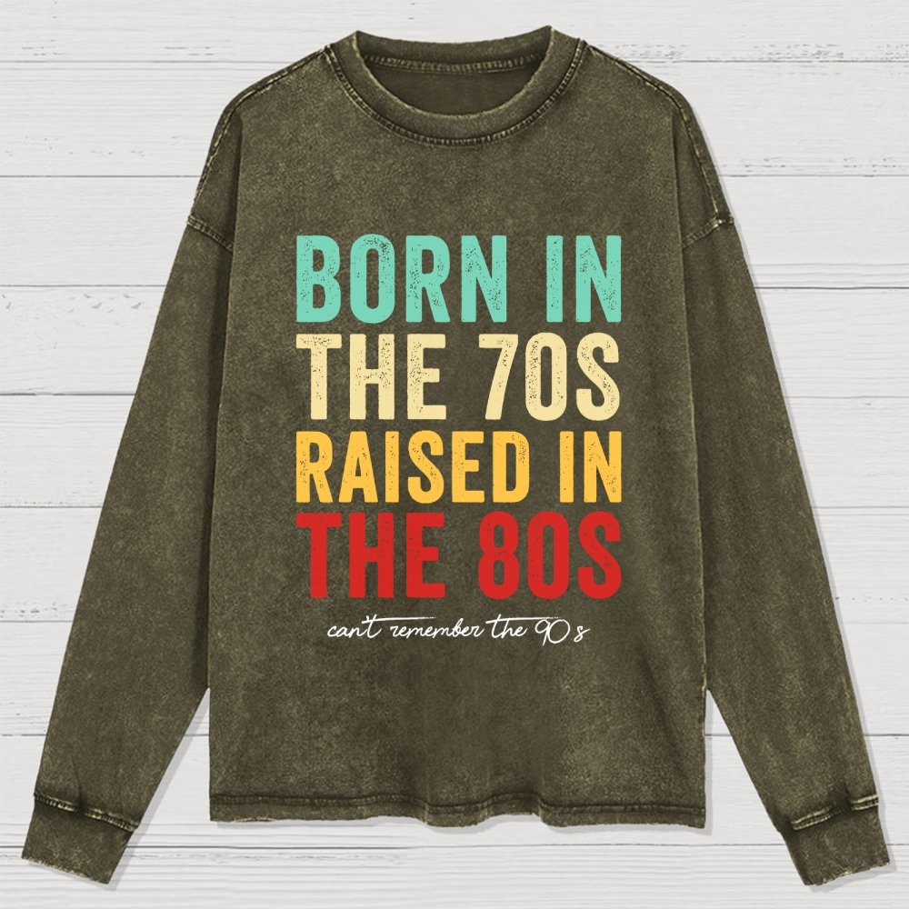 Raised in the 80s Washed Long Sleeve Tee