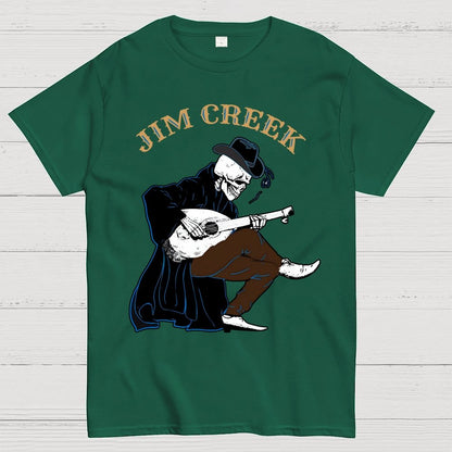 Jim Creek, Skeleton Play Guitar Unisex Geek T-Shirt